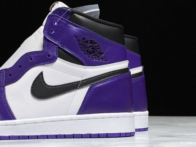 Cheap TBK OG 1 High Jordan 555088-500 Court Air Purple 0715
